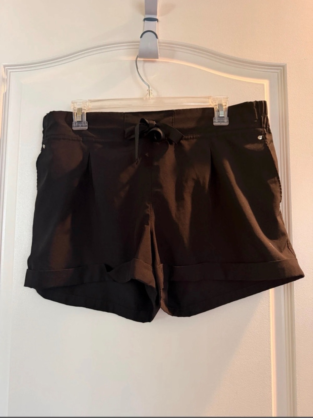 MPG Black Women's Pull-Tie Cuffed Shorts